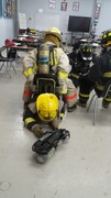 KACC Fire-Rescue-EMR Students engaged in SCBA practice.